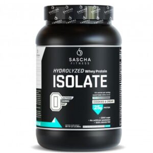 SASCHA FITNESS ISOLATE – COOKIES AN CREAM 2LB