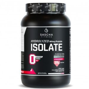 SASCHA FITNESS ISOLATE – STRAWBERRY 2LB